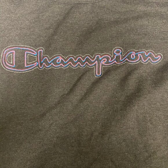 🔥 Champion Gray Logo Embroidered Crewneck Sweatshirt – Size L 🔥 - Picture 8 of 8